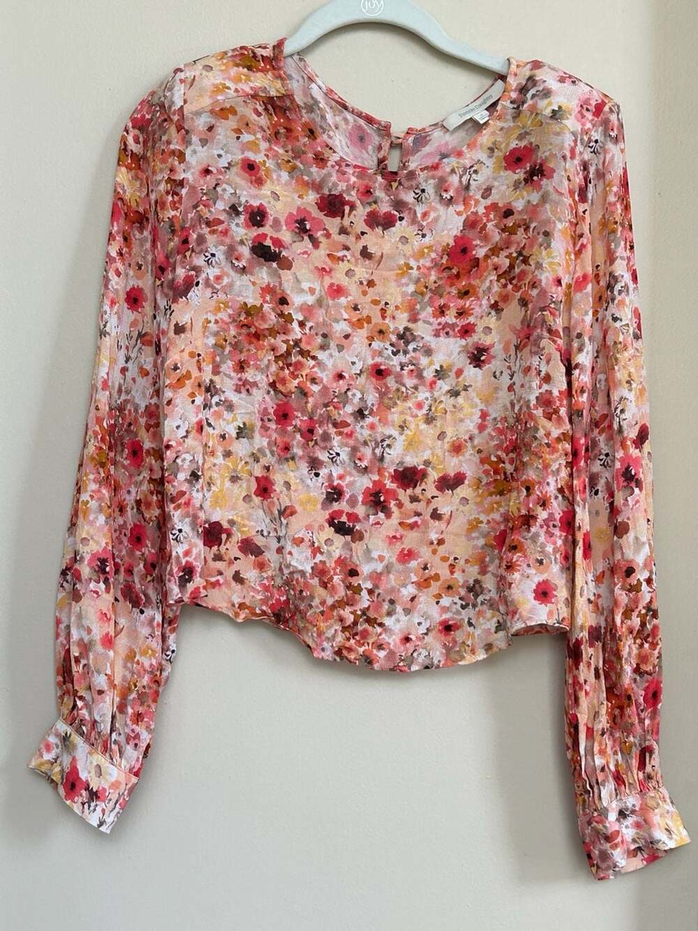 Favorite Daughter The Faye Shirt Floral Print Button-Back Blouse Size 8
